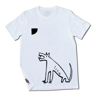 Moon Dog White Ultrafine T-Shirt