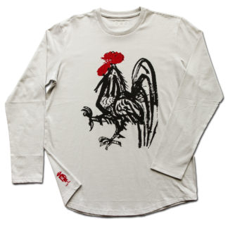 Rooster Silver Long Sleeve T-Shirt